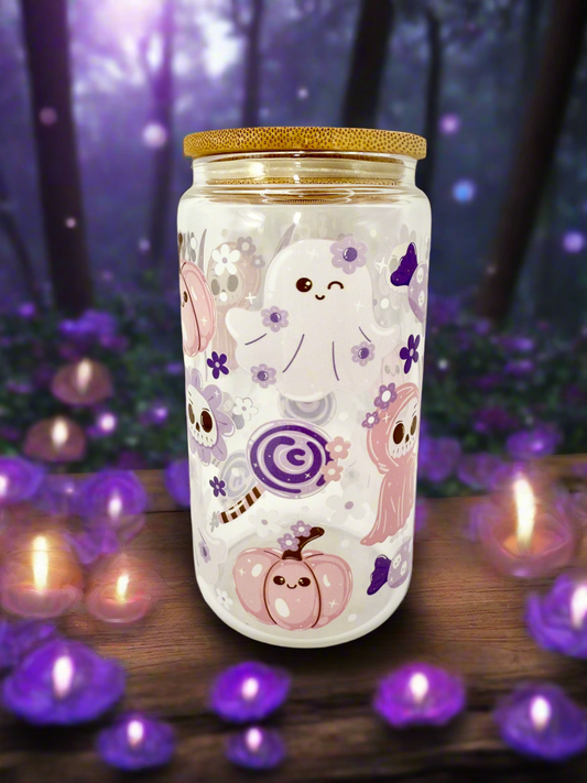 CAN GLASS CUP - HALLOWEEN FRIENDS