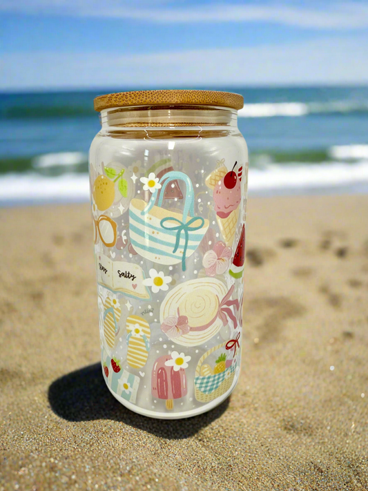 CAN GLASS CUP - BOOKISH BEACH