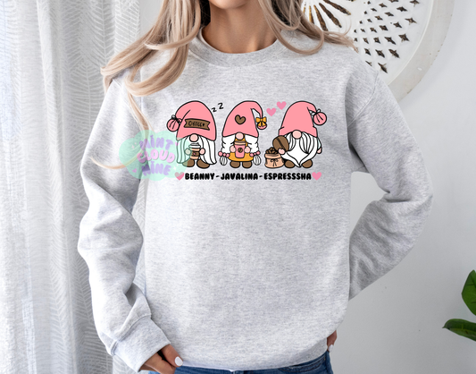 CREWNECK - COFFEE GNOME SISTERS