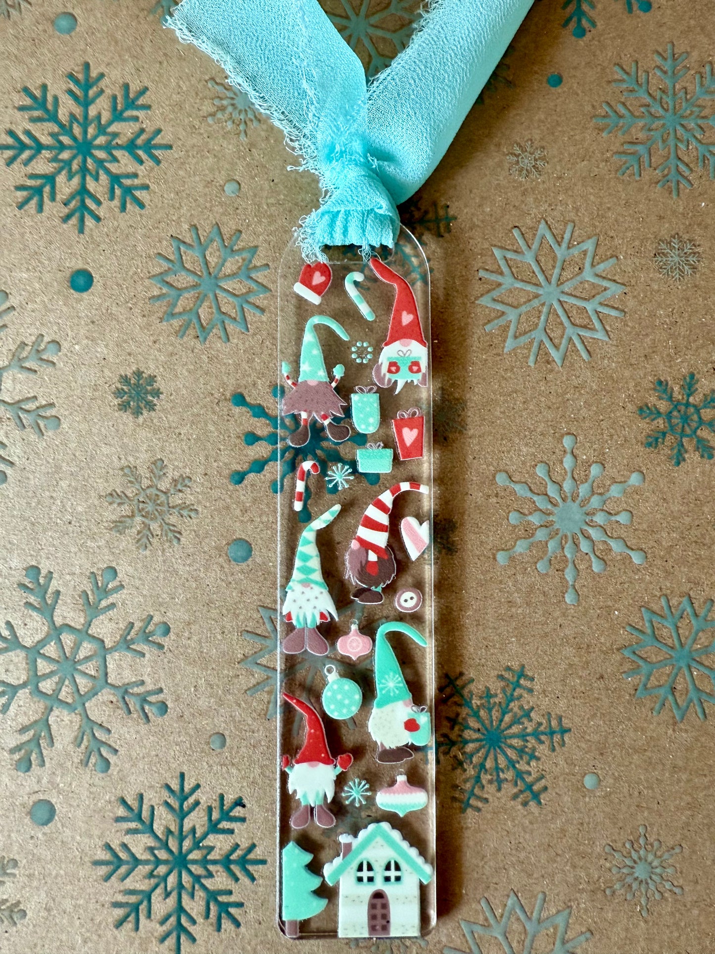 ACRYLIC BOOKMARK - GNOMES FOR HOLIDAY