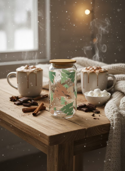 CAN GLASS CUP - PASTEL EVERGREEN