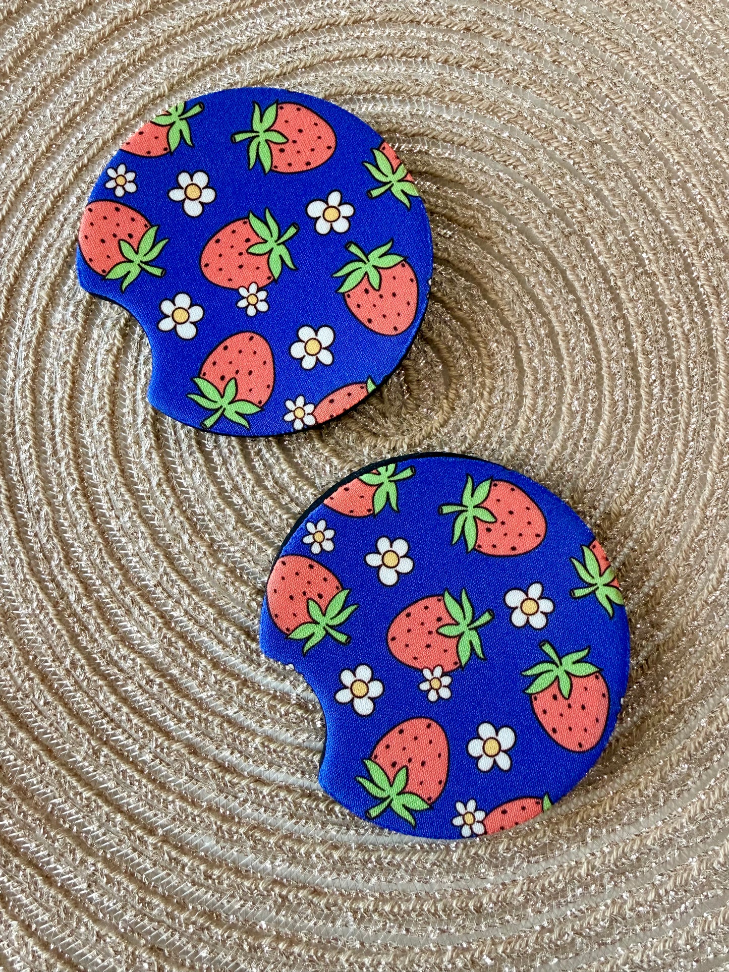 CAR COASTER SET - VERY STRAWBERRY