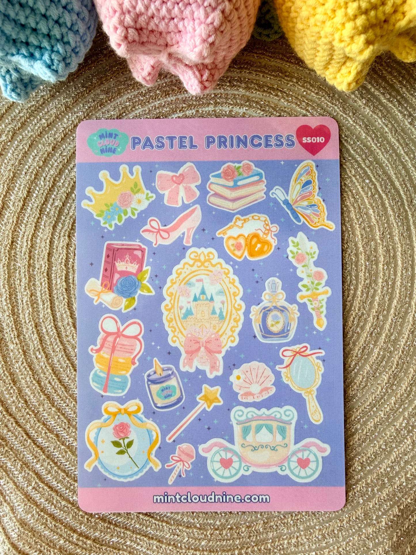 STICKER SHEET 010 - PASTEL PRINCESS