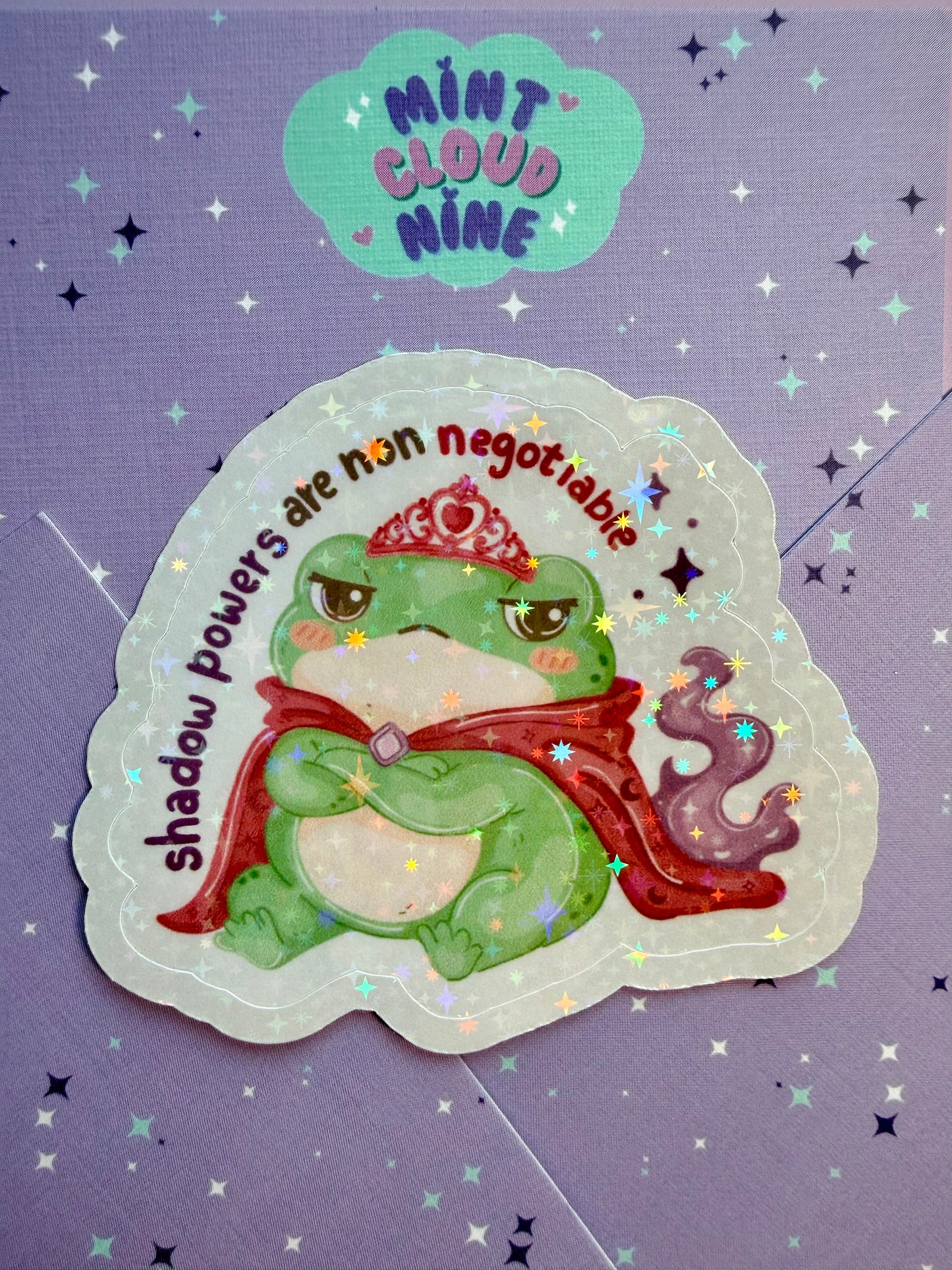 EASY PEEL STICKER - BOOKISH FROG QUEEN