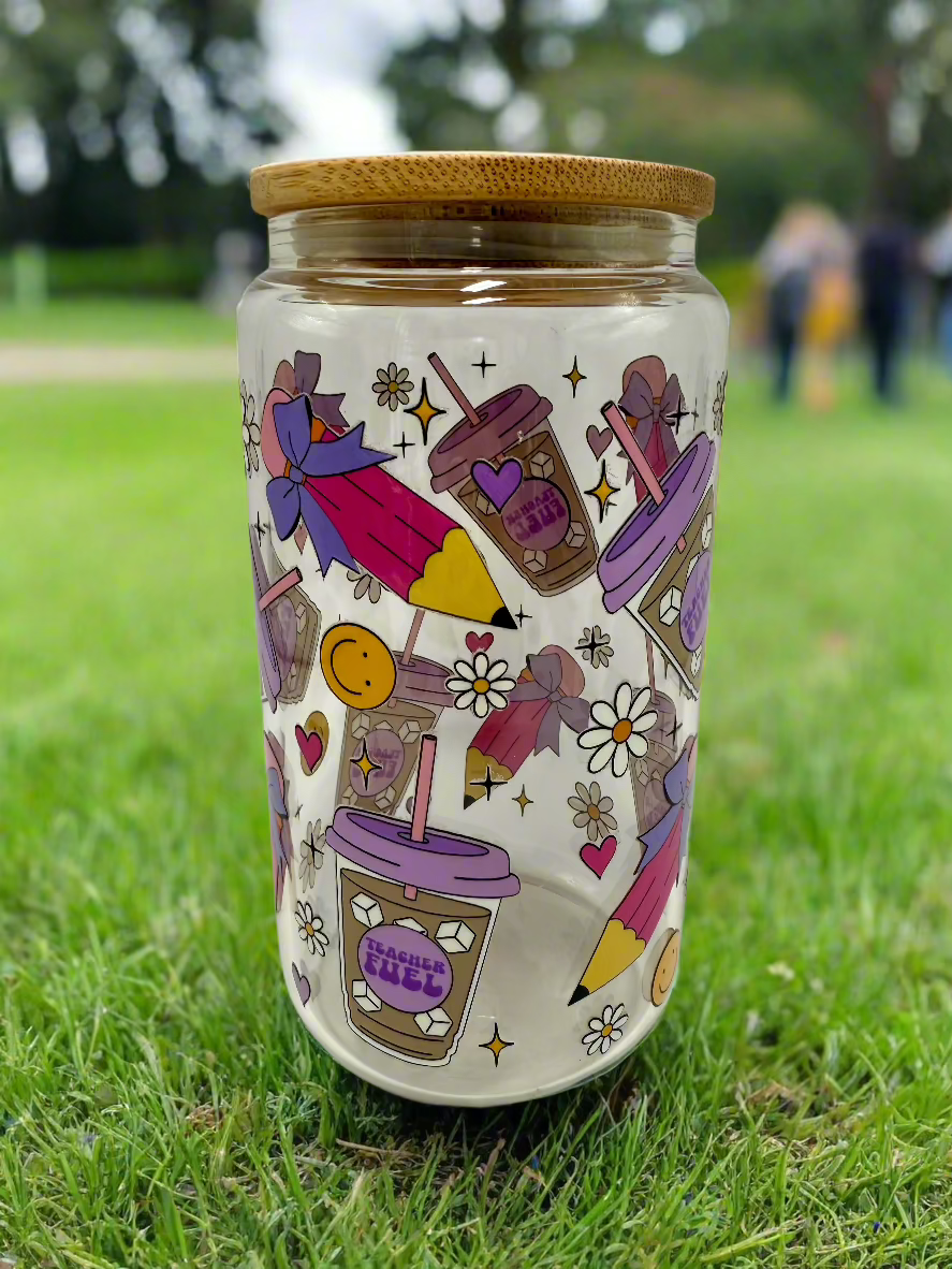 CAN GLASS CUP - TEACHER FUEL