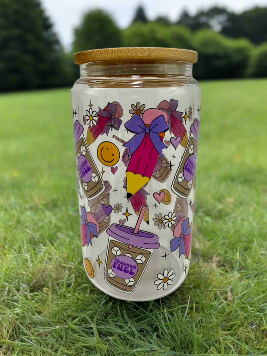 CAN GLASS CUP - TEACHER FUEL