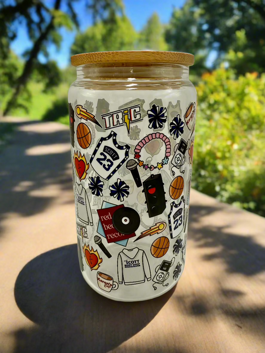 CAN GLASS CUP - OTH KAREN'S CAFE