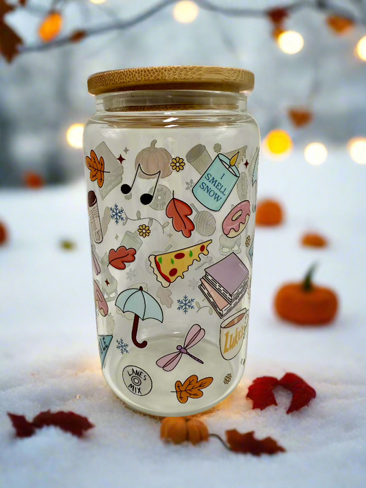CAN GLASS CUP - GG STARS HOLLOW FALL FEST