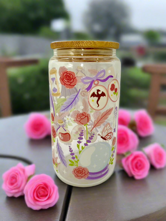 CAN GLASS CUP - HOT GIRLS READ ROMANTASY