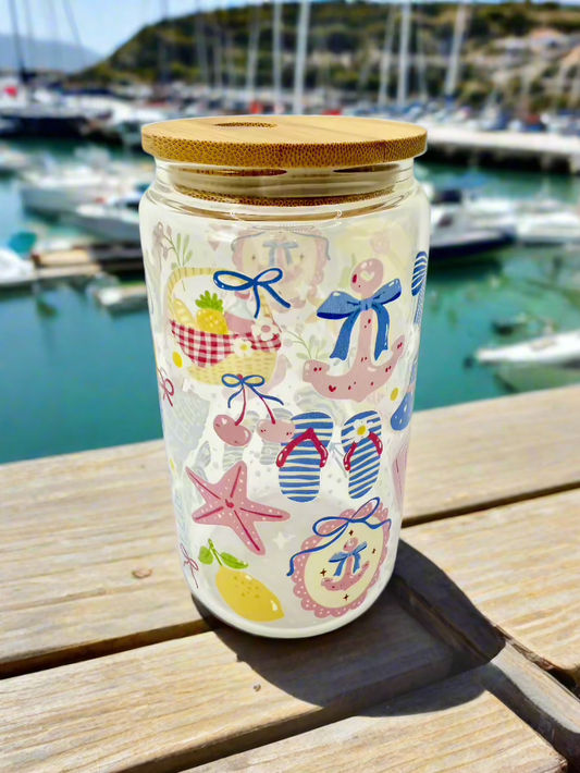 CAN GLASS CUP - BOOKISH NAUTICAL