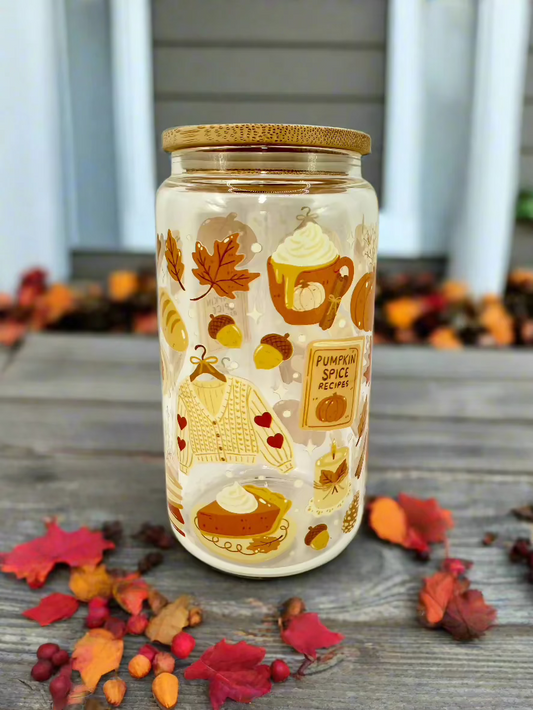 CAN GLASS CUP - PUMPKIN SPICE EVERYTHING