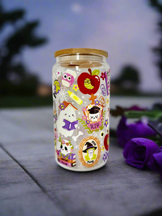 CAN GLASS CUP - BACK TO SCHOOL BOO