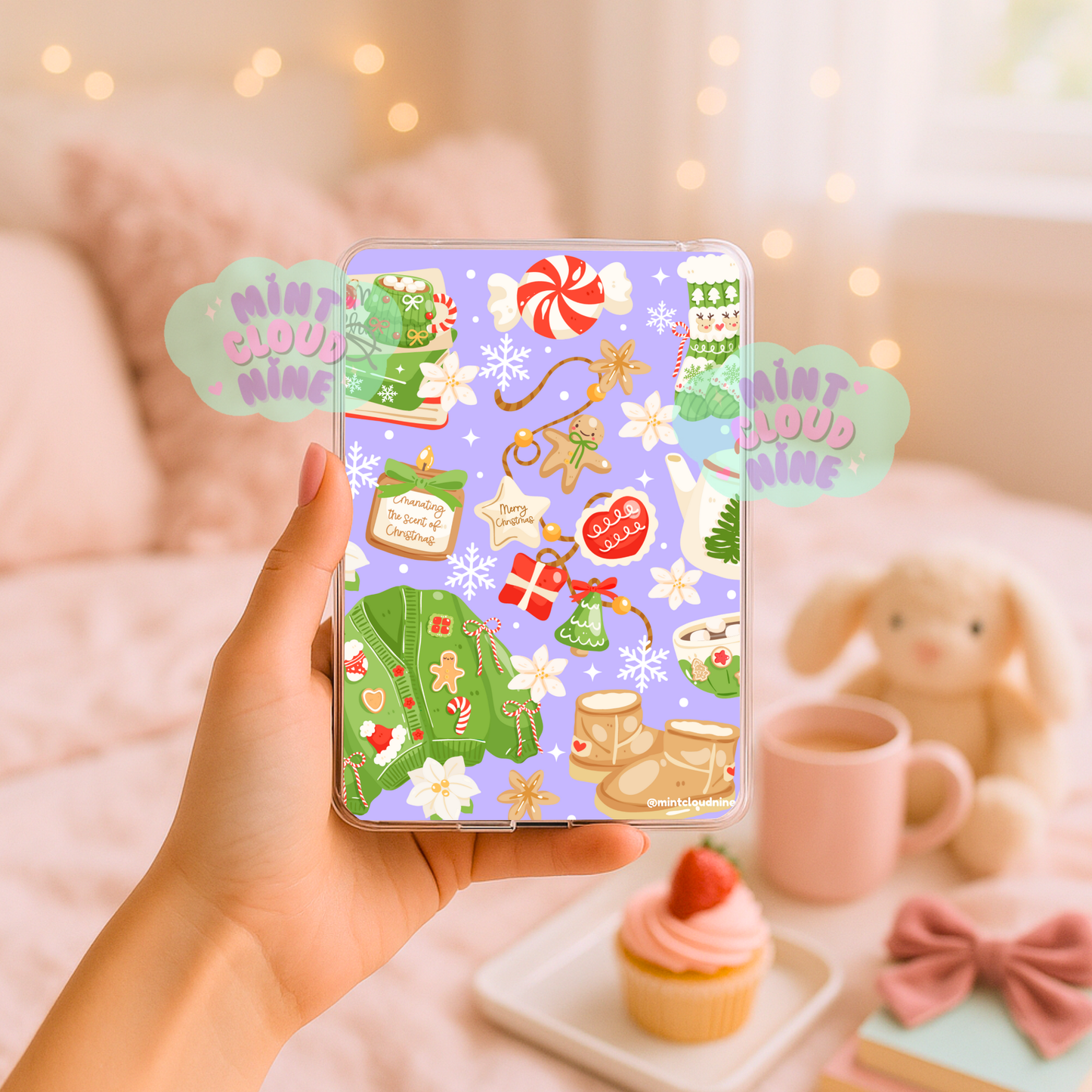 DRESS UP THE KINDLE INSERT - COZY LILAC HOLIDAY