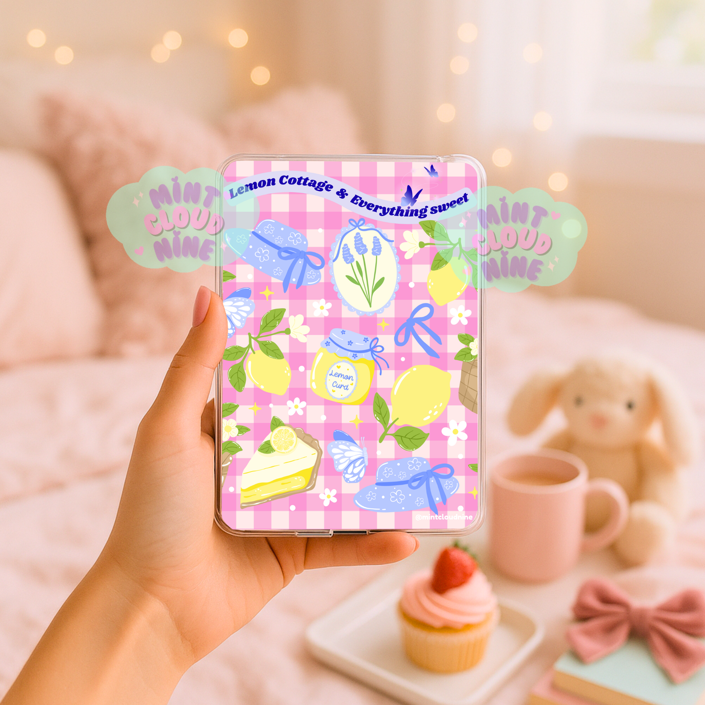 DRESS UP THE KINDLE INSERT - PINK LEMON COTTAGE