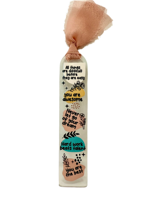 ACRYLIC BOOKMARK - MOTIVATIONAL