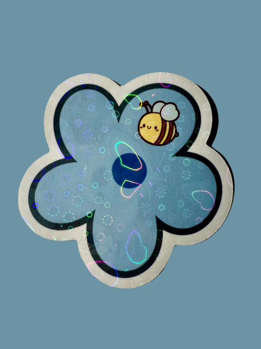 CHUB-BEE FLOWER STICKER - LARGE