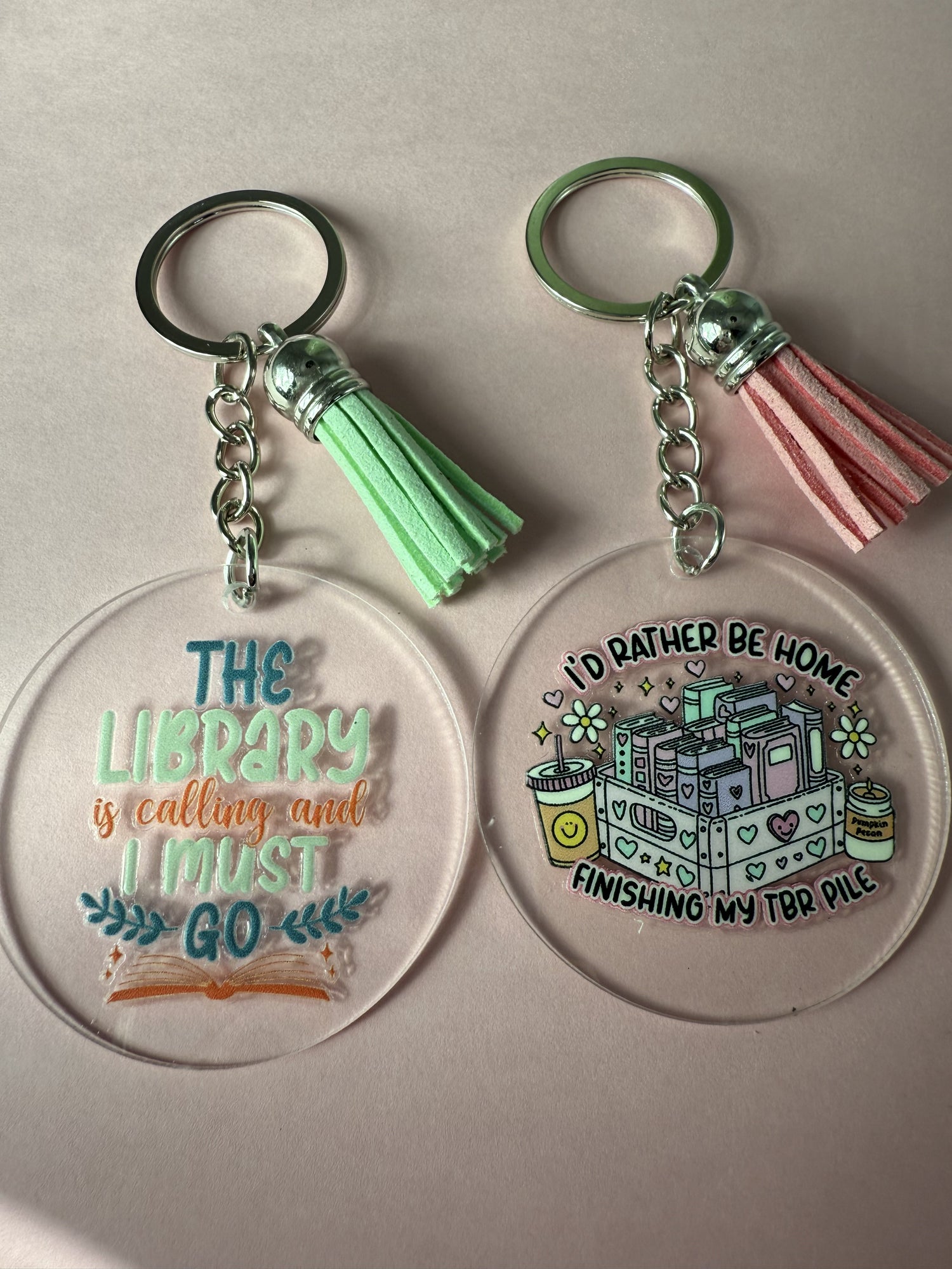 ACRYLIC CIRCLE KEYCHAINS