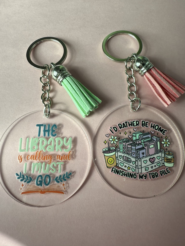 ACRYLIC CIRCLE KEYCHAINS