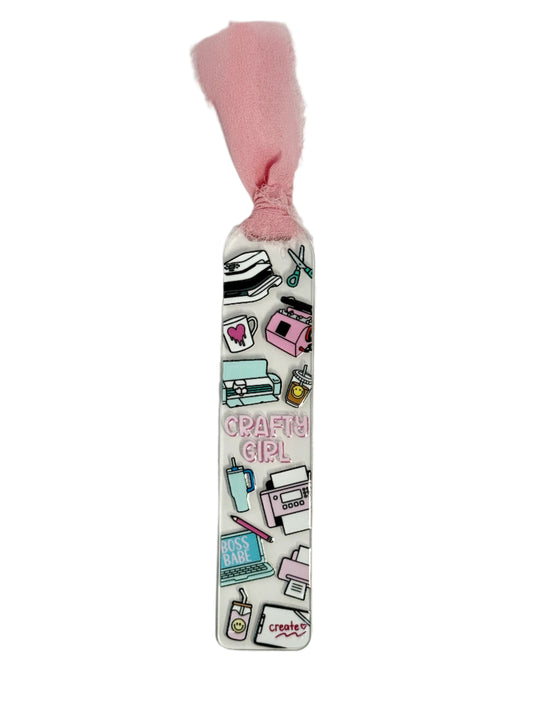 ACRYLIC BOOKMARK - CRAFTY GIRL