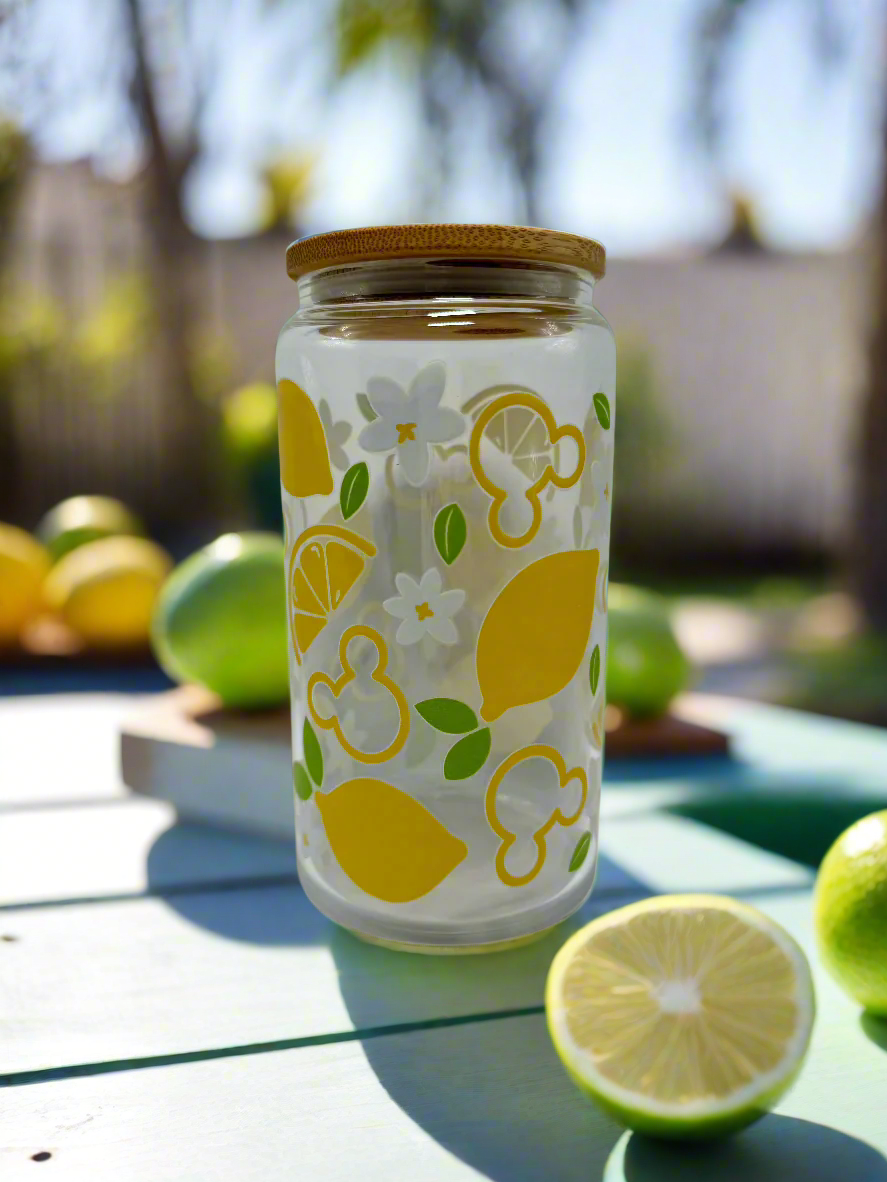 CAN GLASS CUP - LEMONADE MOUSE (LQ)