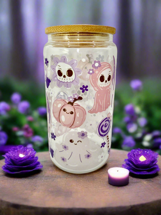 CAN GLASS CUP - HALLOWEEN FRIENDS