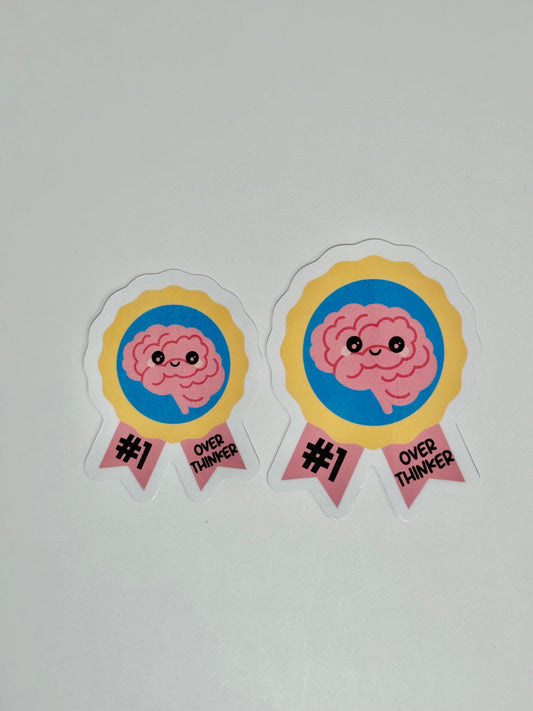 #1 OVERTHINKER STICKER