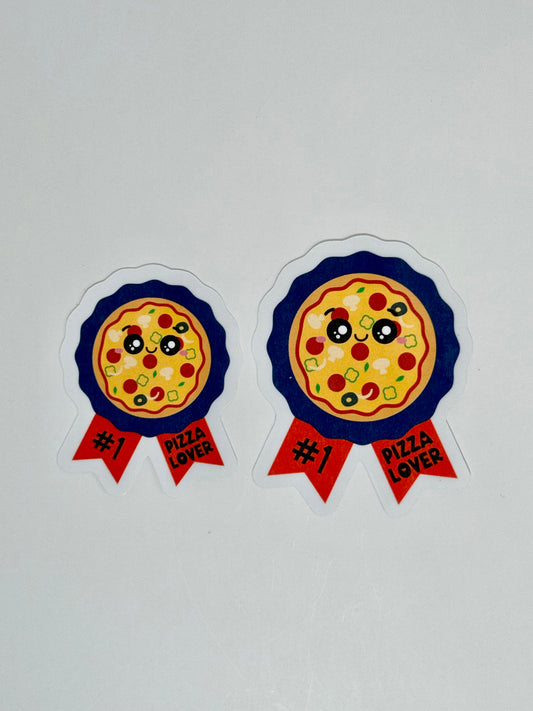 #1 PIZZA LOVER STICKER