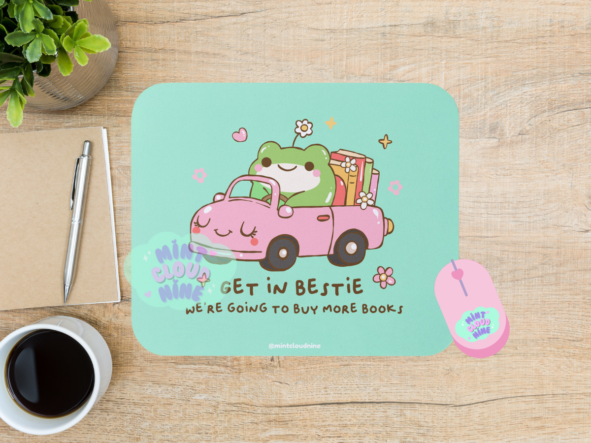 MOUSEPAD - BOOKISH FROG
