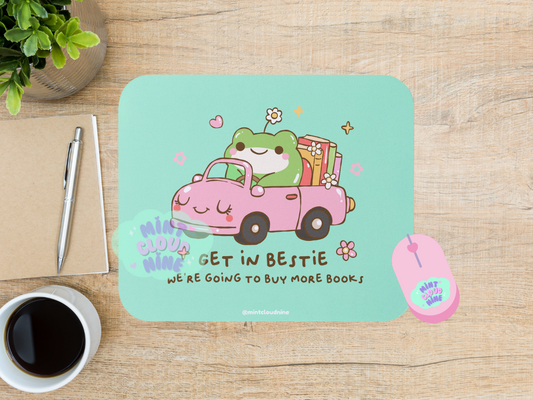MOUSEPAD - BOOKISH FROG