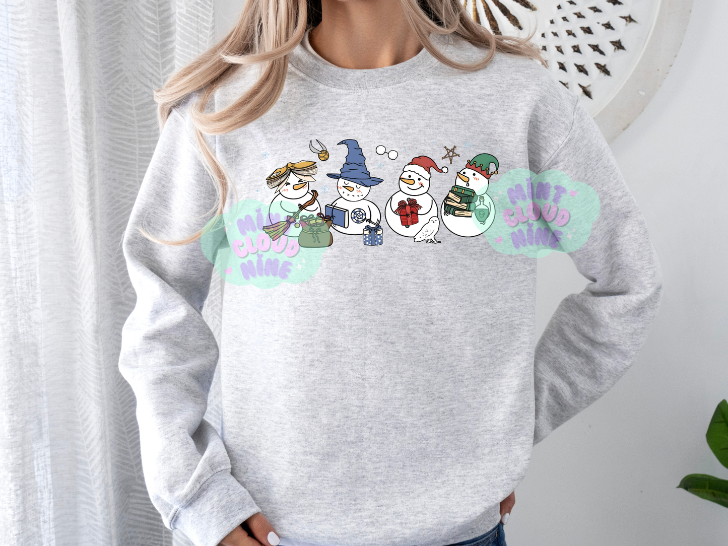 CREWNECK - BOOKISH SNOWMEN