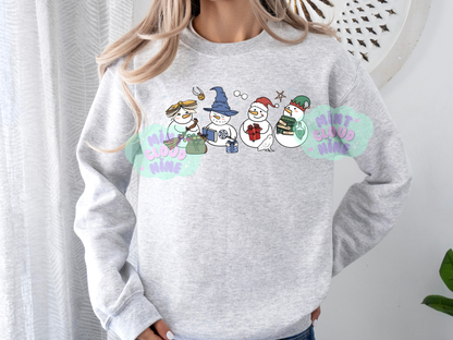 CREWNECK - BOOKISH SNOWMEN
