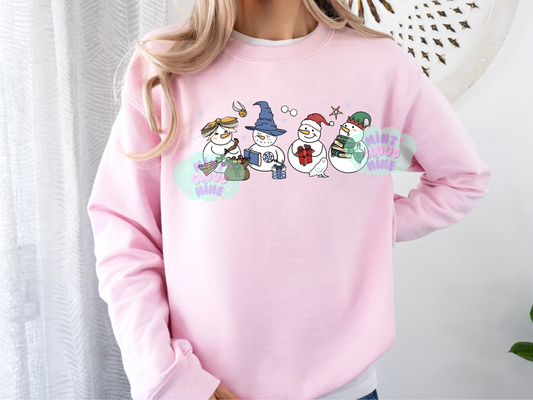 CREWNECK - BOOKISH SNOWMEN
