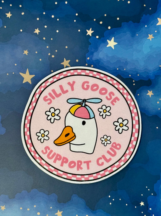SILLY GOOSE SUPPORT CLUB STICKER - LARGE