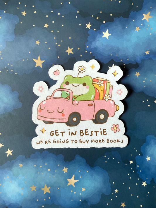 BOOK SHOPPING STICKER - LARGE
