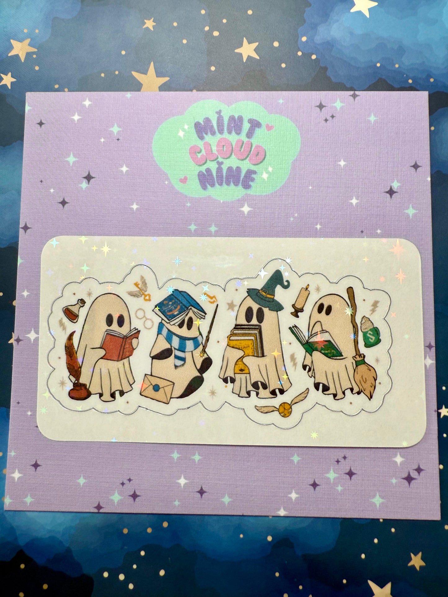 EASY PEEL STICKER - BOOKISH WIZARDS
