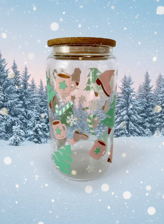 CAN GLASS CUP - PASTEL ICE SKATES