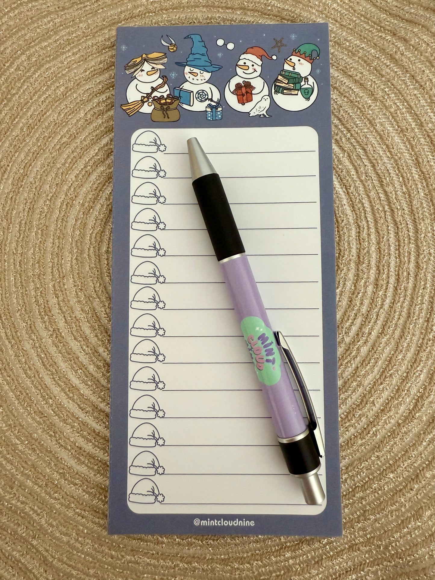 NOTEPAD - BOOKISH SNOWMEN