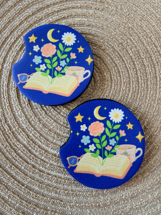 JUEGO DE POSAVASOS PARA COCHE - MY SWEET PINK OTTERS