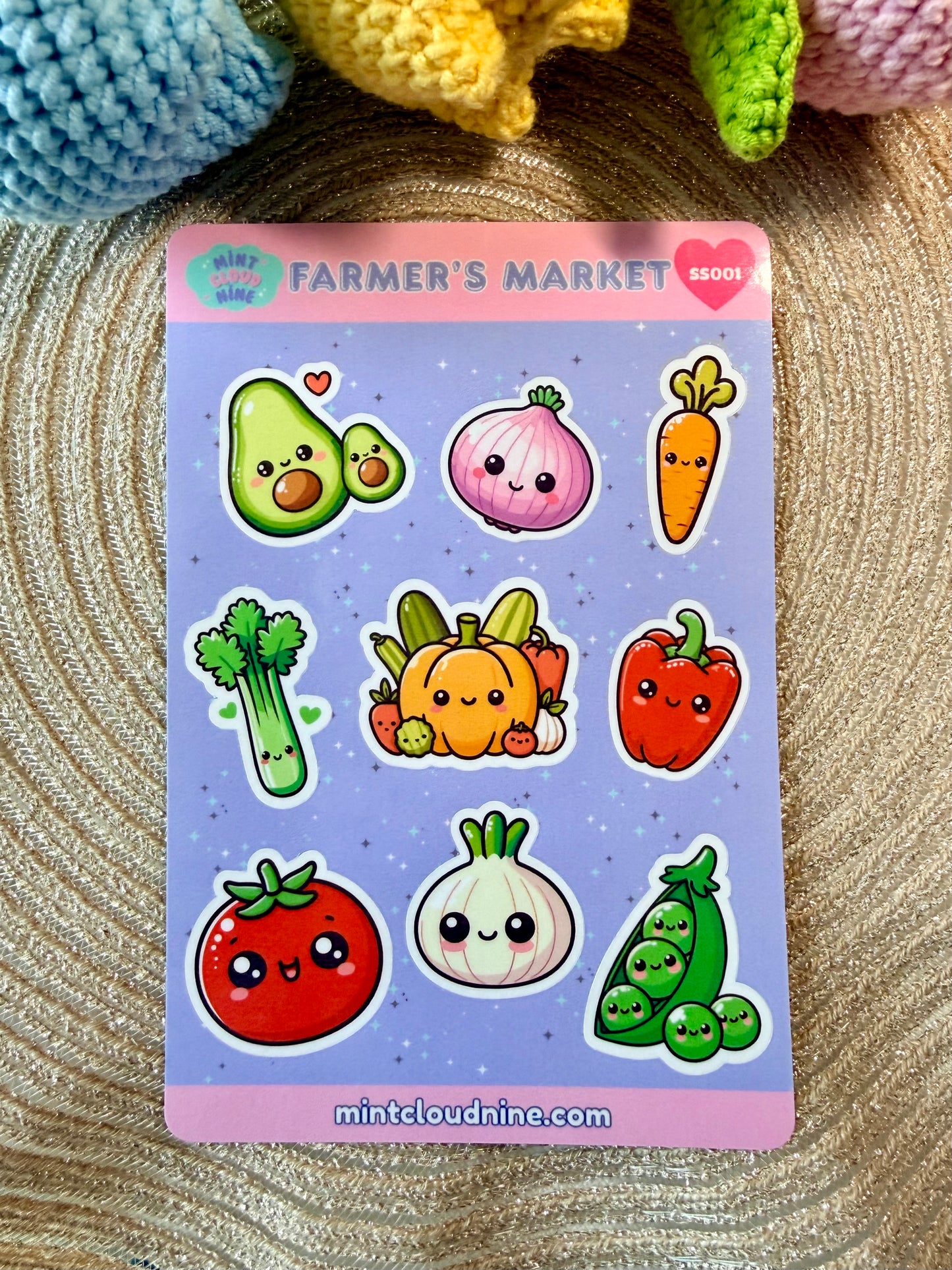 STICKER SHEET 001 - FARMERS MARKET