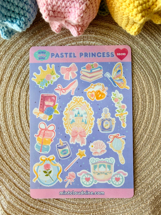 STICKER SHEET 010 - PASTEL PRINCESS