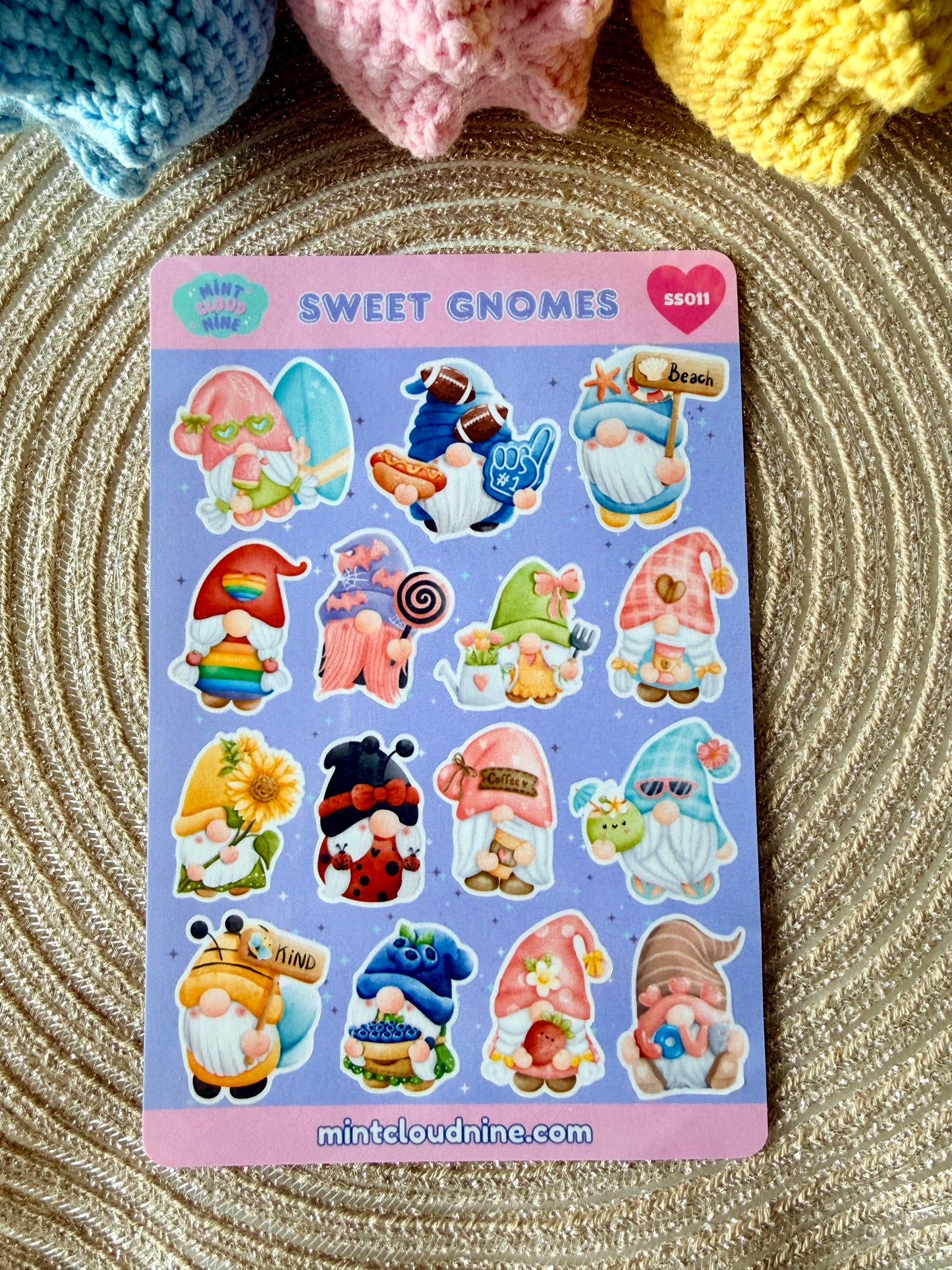 STICKER SHEET 011 - SWEET GNOMES