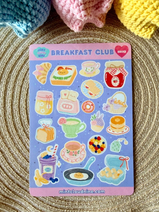 STICKER SHEET 012 - BREAKFAST CLUB