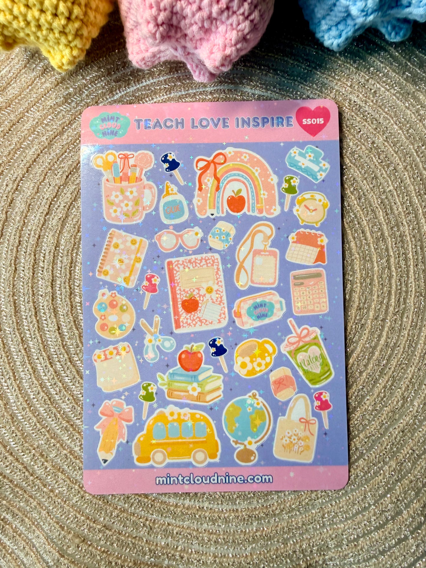STICKER SHEET 015 - TEACH LOVE INSPIRE