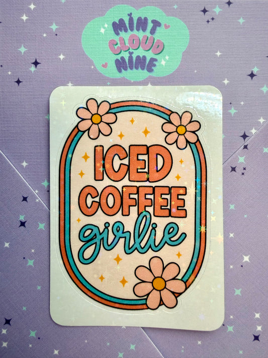 LOS GRANDES DÍAS COMIENZAN CON CAFÉ HELADO Y PEGATINA DE GRATITUD - GRANDE