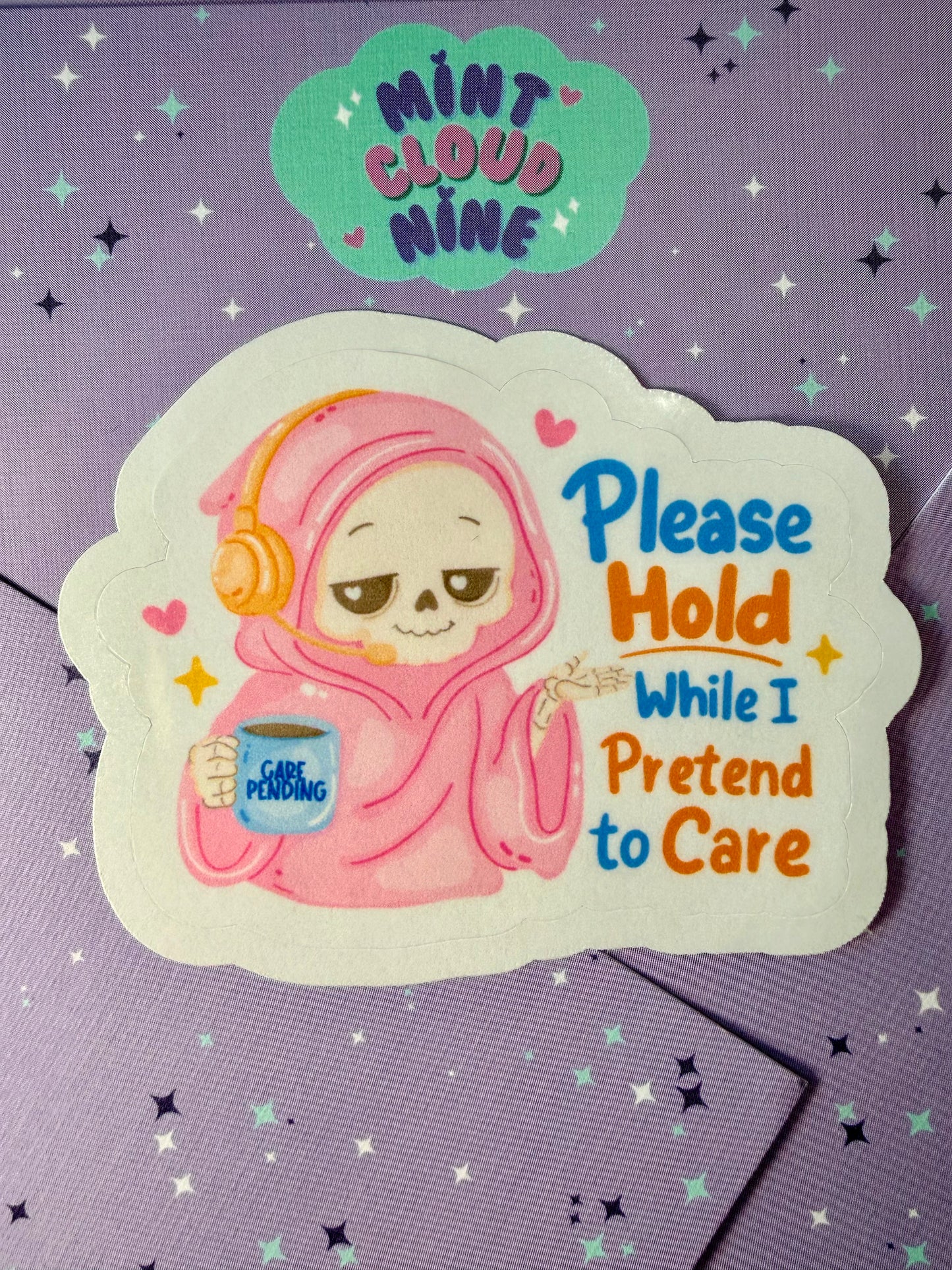EASY PEEL STICKER - CARE PENDING