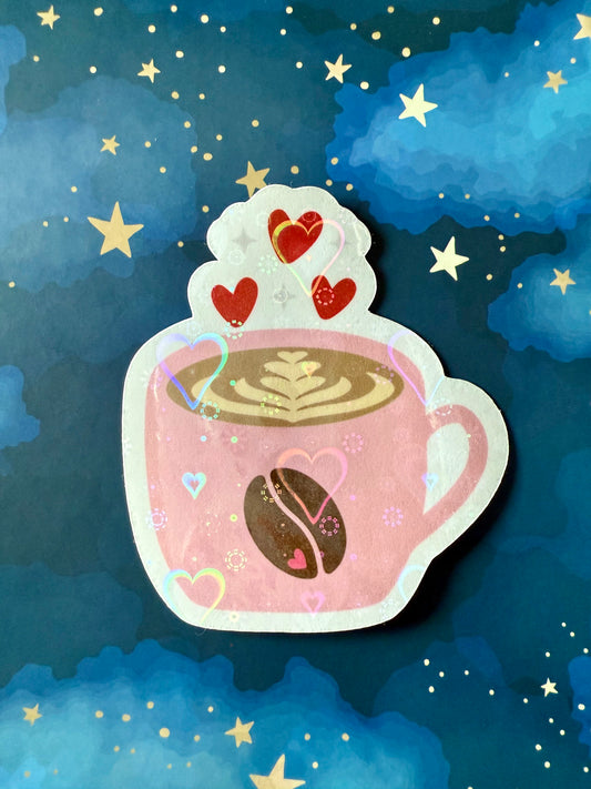 MY LOVELY COFFEE STICKER - LARGE