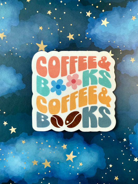 COFFEE BOOKS COFFEE BOOKS STICKER - LARGE