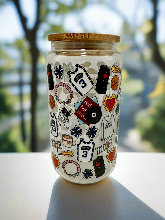 CAN GLASS CUP - OTH KAREN'S CAFE