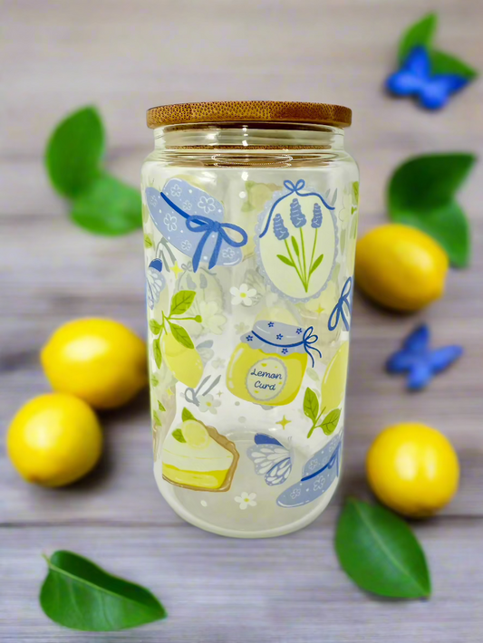 CAN GLASS CUP - LEMON COTTAGE