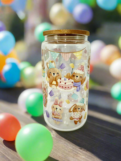 CAN GLASS CUP - HAPPY BIRTHDAY PARTY